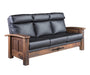 Amish Kimbolton Reclaimed Barnwood Sofa - Genuine Reclaimed Barnwood - Quality Fabrications - Plain Photo
