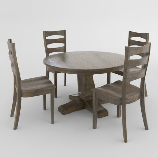 Amish Montana Single Pedestal Table Single Pedestal Tables Farmhouse