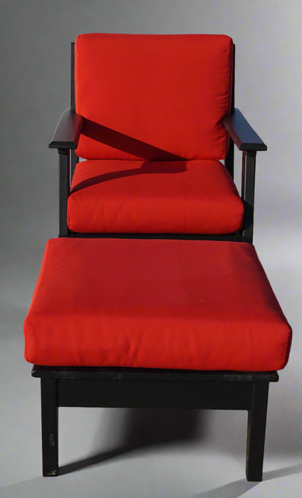 Levi Leisure Chair and Ottoman Upholstered Amish Poly Furniture