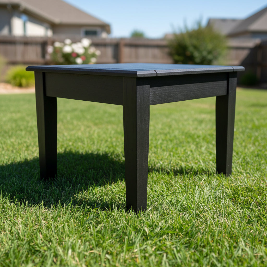 Levi Leisure Living Planked Top End Table Amish Poly Modern Plank Top End Table Front Facing - Main Photo with Background