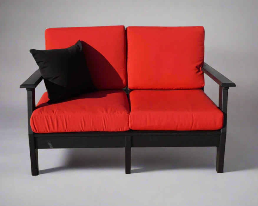 Leisure Living Loveseat Amish Poly Upholstered Loveseat Front Facing