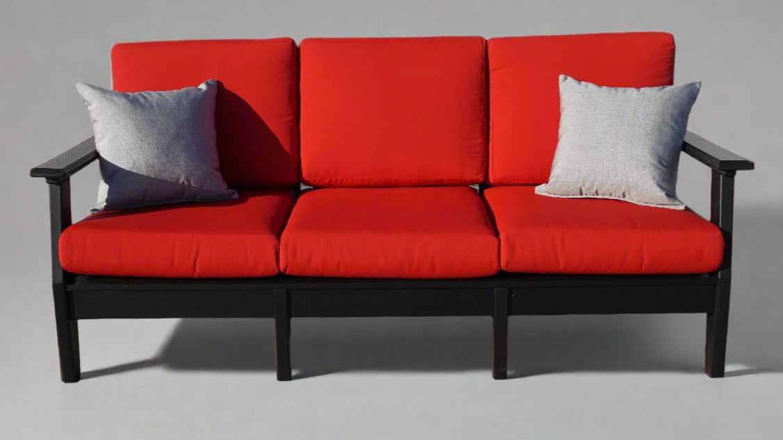 Leisure Living Sofa Amish Poly Upholstered Sofa Front Facing