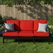 Leisure Living Sofa Amish Poly Upholstered Sofa Front Facing - Main Photo with Background