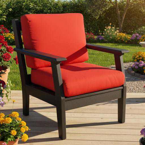 Levi Leisure Living Series Chair Amish Poly Upholstered Chair Front Facing - Main Photo With Background