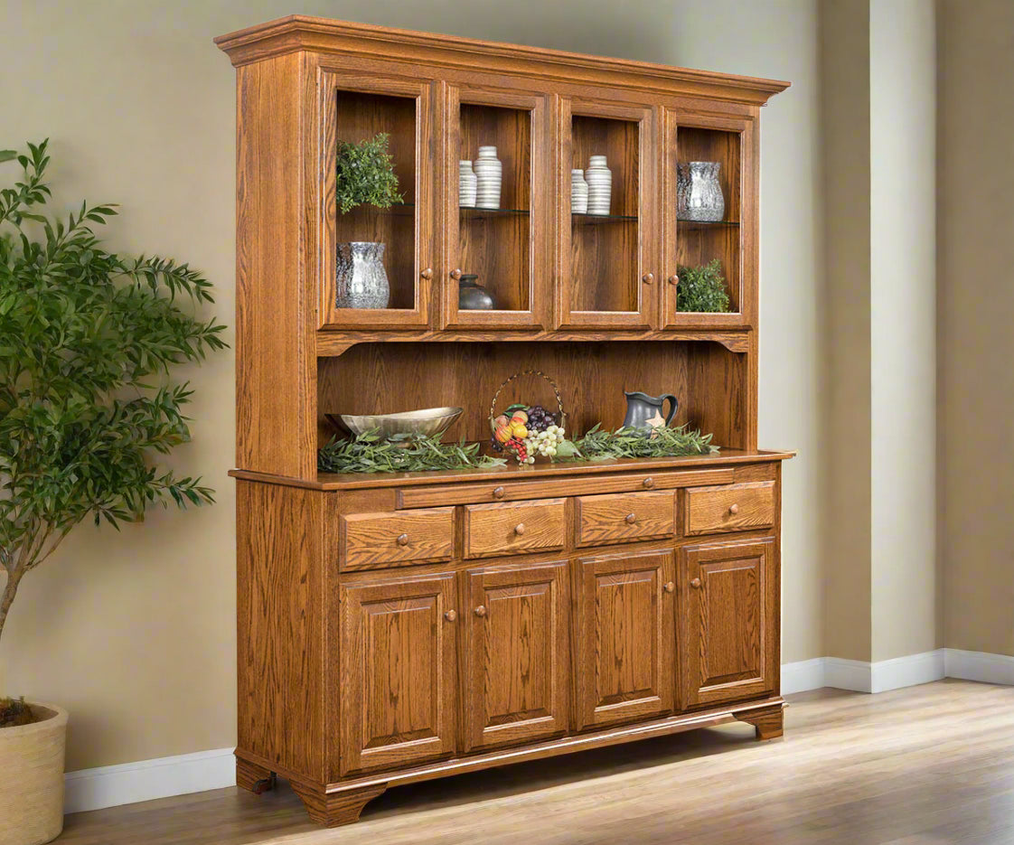 Amish Landsbury 4-Door Hutch
