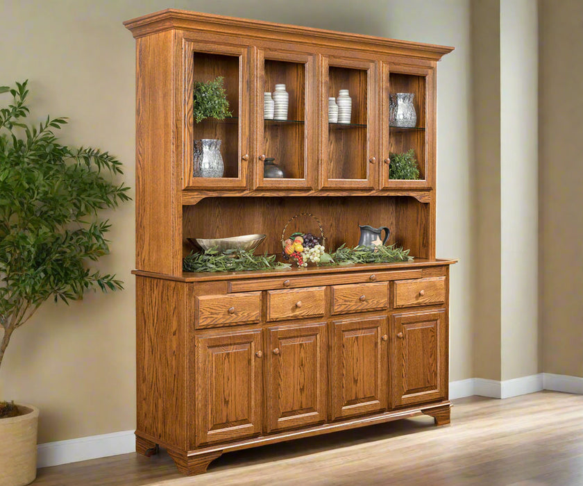 Amish Landsbury 4-Door Hutch
