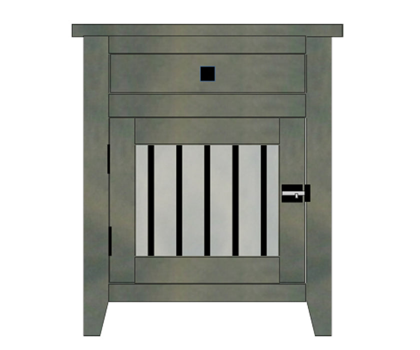 Amish Legacy Small Dog Retreat with Drawer - Amish Made Dog Crate