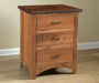 Amish Lewiston 3-Drawer Night Stand
53032-ORB Knob
53033-ORB Pull
Full Extension Drawer Slides