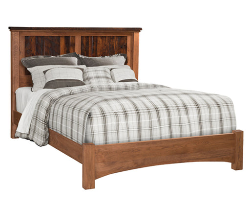 Amish Lewiston Square Panel Bed
Barnwood Tops w/ Asbury Stain
Rustic Hickory Bases w/ OCS-110 Medium Stain