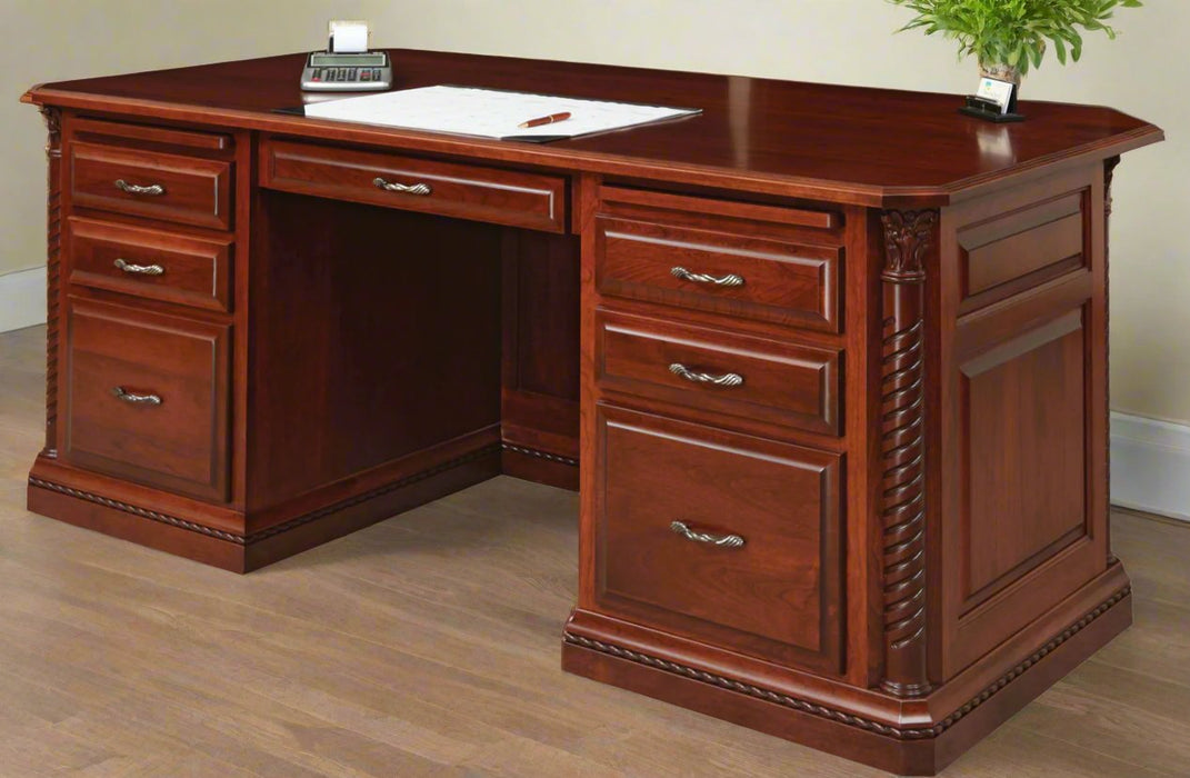 Amish Lexington Executive Desk Executive Desks Traditional