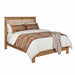Amish Lincoln Mission Bed - Amish Solid Oak Mission Bed- No Background