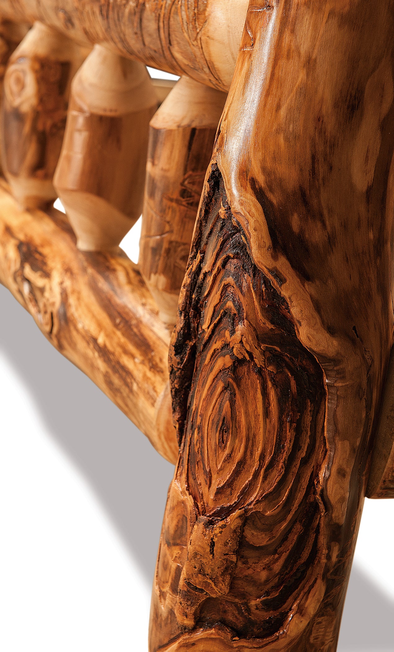 Amish Log Spindle Sofa — Our Family Craft Shop