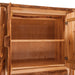 Amish Log Armoire - Inside Detail - Clothes Rod - Close Up