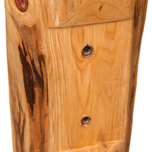 Amish Log Bed Post Detail
