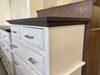 Amish London Bedroom Set - 2-Toned Paint & Stain - Farmhouse Style Amish Bedroom - London Chest of Drawers Trim Detail