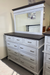  Amish London Bedroom Set - 2-Toned Paint & Stain - Farmhouse Style Amish Bedroom - London Mule Dresser & Mirror