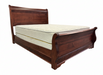 Amish Louis Phillipe Sleigh Bed - Brown Maple - OCS-106 Acres -  Amish Made Traditional Sleigh Bed