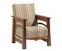 Amish Madison Chair - Quality Fabrications - Solid Maple Living Room Chair - No Background