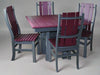 Amish Madison Dining Set Cherry Wood on Light Gray Durable outdoor furniture