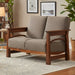 Amish Madison Love Seat - Quality Fabrications - Amish Made Solid Wood Craftsman Style Sofa