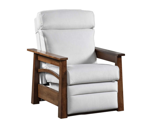 Amish Madison Recliner - Quality Fabrications - Amish Made Solid Wood Recliner - No Background