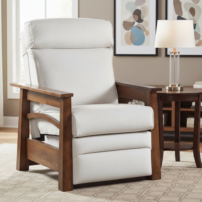 Amish Madison Recliner - Quality Fabrications - Amish Made Solid Wood Recliner