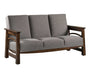 Amish Madison Sofa - Quality Fabrications - Amish Made Solid Wood Craftsman Sofa - No Background