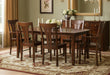 Amish Mallory Dining Set - Amish Formal Dining Set - Brown Maple - Cherry stain - Set Photo