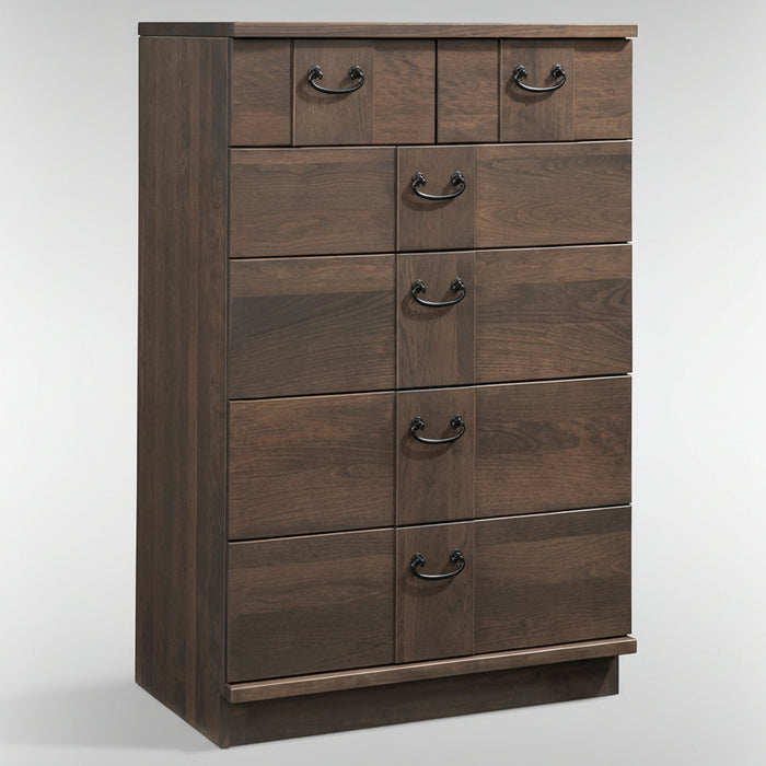 Amish Marquette Chest of Drawer Modern Contemporary Chest of Drawers Grey Stain