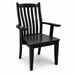 Amish Martin Dining Chair - Emerson Woodcraft - Mission Amish Dining Chair - Solid Brown Maple - Arm Chair