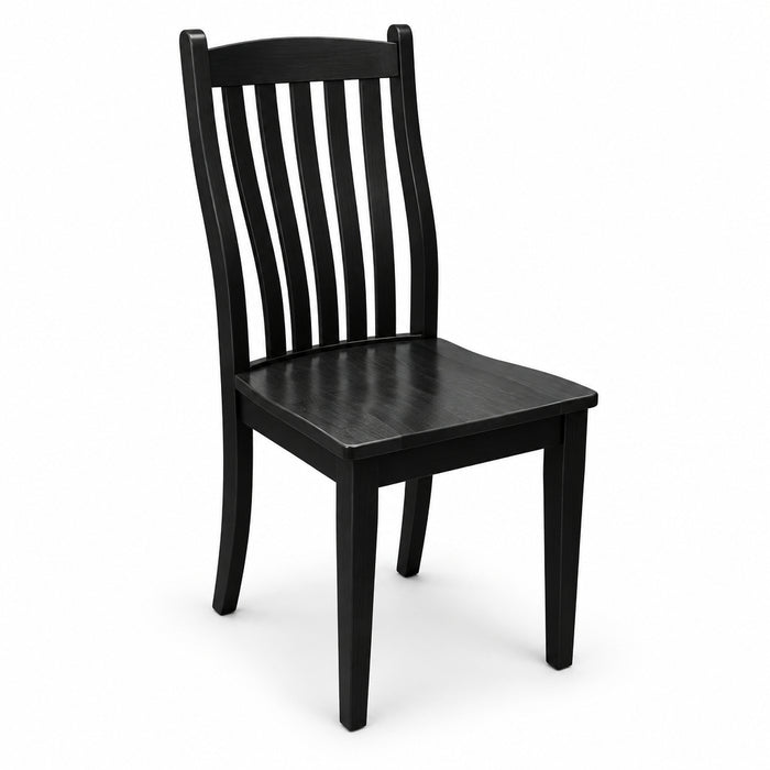 Amish Martin Dining Chair - Emerson Woodcraft - Mission Amish Dining Chair - Solid Brown Maple - Side Chair