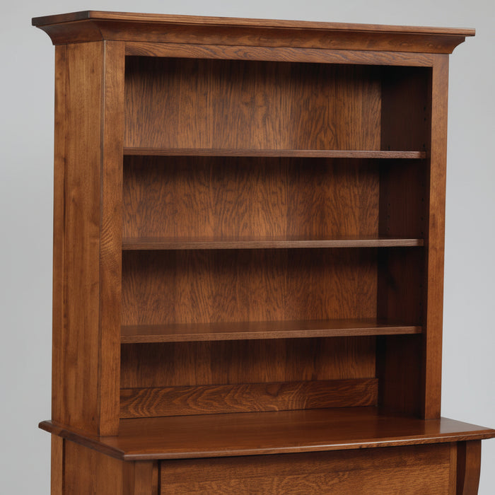 Amish Master Lateral File With Bookcase Top
