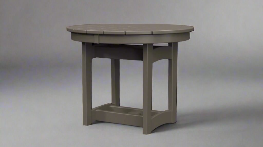 Amish_Meadow_38_Round_Table Poly Dark Gray Outdoor poly furniture