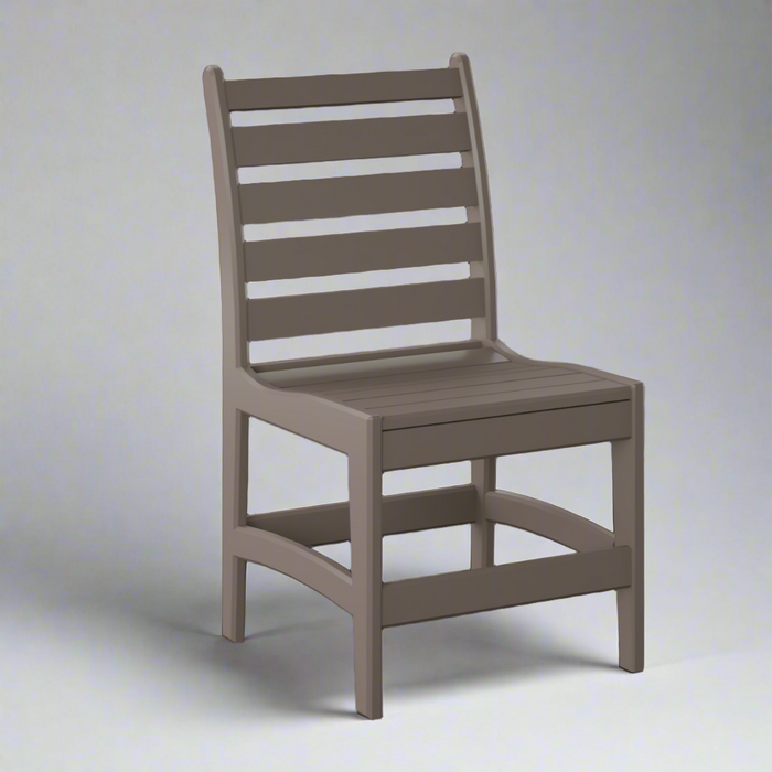 Amish Meadow Side Chair Dark gray outdoor poly furniture