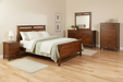 Amish Metro Bedroom Set - 5-Pc. Set - Queen Bed - Solid Brown Maple OCS-111 Boston Stain