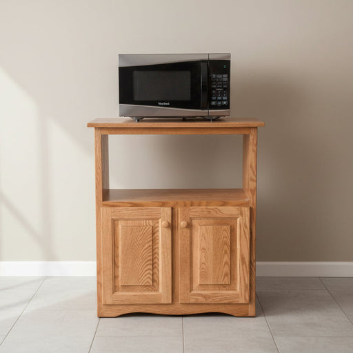 Amish Traditional Microwave Cart 2-Door Buffets Traditional