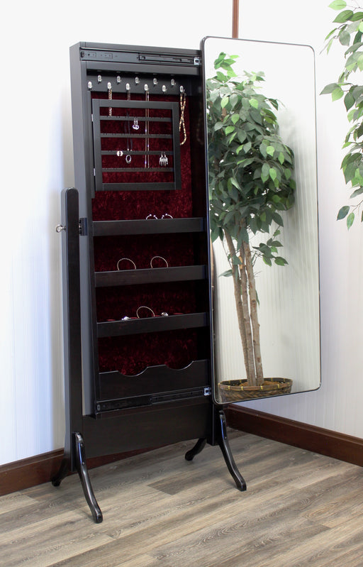 Amish Milano Frameless Cheval Mirror - Amish Jewelry Mirror - Country Corner - 1002-105 - Open Photo