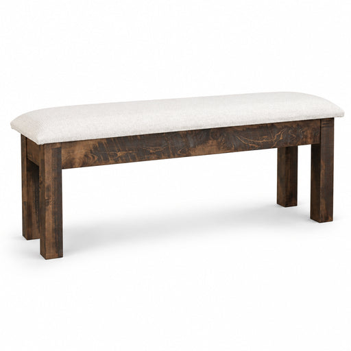 Milltown Bench Fabric Benches Farmhouse Rough Sawn