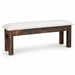 Milltown Bench Fabric Benches Farmhouse Rough Sawn