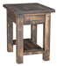 Amish Milltown End Table - Amish Farmhouse Rough Sawn End Table - Solid Maple End Table - Ashery Woodworking