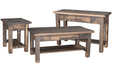Amish Milltown Living Room Tables - Amish Farmhouse Rough Sawn Living Room Tables - Solid Maple Living Room Tables - Ashery Woodworking