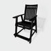 Amish Mission Adirondack Balcony Chair Duraweather Poly Furniture All Black Modern