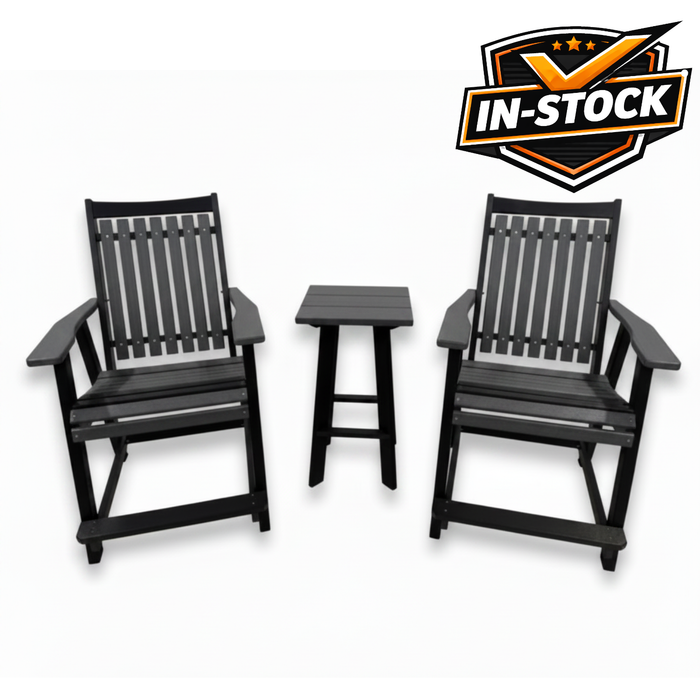 Amish Mission Adirondack Balcony Chair Set - In-Stock - Multiple Colors