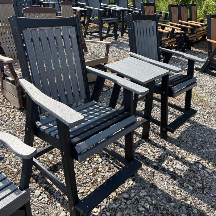 Amish Mission Adirondack Balcony Chair Set - In-Stock - Multiple Colors