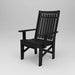 Amish Mission Adirondack Dining Chair Duraweather Poly All Black Modern