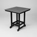 Amish Mission Adirondack Poly Dining Table Duraweather Poly Dark Grey on Black Colors