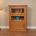 Amish Mission Barrister 40.5" One Piece 3 Door Bookcase
Traditional Raised Panel Doors
Ball Bearing Slides
Wood Knobs
Flat Glass