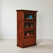 Amish Mission Barrister 40.5" One Piece 4 Door Bookcase
Traditional Raised Panel Doors
Ball Bearing Slides
Wood Knobs
Flat Glass