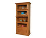 Amish Mission Barrister 40.5" One Piece 5 Door Bookcase
