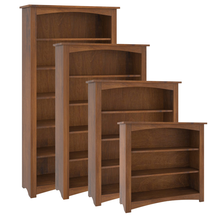 Mission Bookcase Amish Built 36" Wide Front Facing